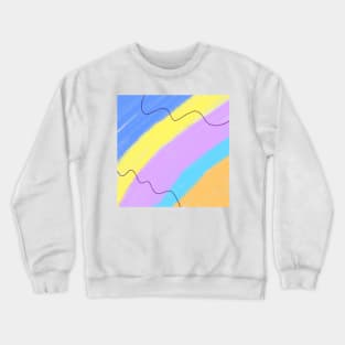 Colorful watercolor art design Crewneck Sweatshirt